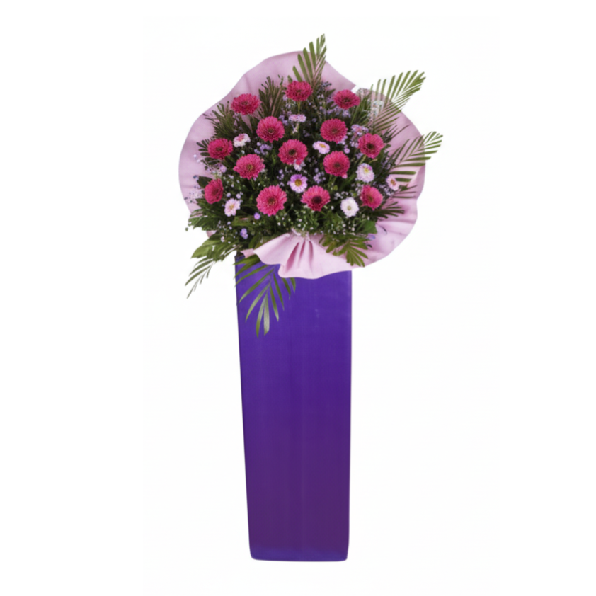 Pink Coral Cascade stand